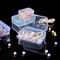 24 Pcs Small Plastic Containers with Lids - Mini Plastic Craft Storage Boxes with Hinged Lids Clear Bead Organizer for Jewelry Findings and Art Supplies (4 Mixed Sizes)